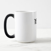 1968フラワーパワーピースサインヒッパイパープル モーフィングマグカップ (左)