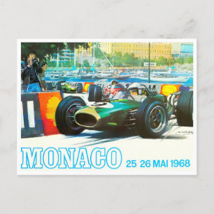 1968モナコグランプリヴィンテージレースはがき ポストカード