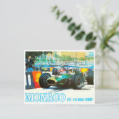 1968モナコグランプリヴィンテージレースはがき ポストカード (スタンド正面)