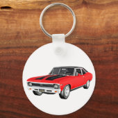 1968レッドマッスルカー キーホルダー (正面)