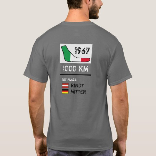 1968レース Tシャツ (裏面)