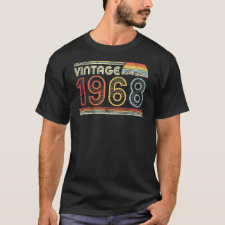 1968ヴィンテージシャツ、誕生日ギフトティー。レトロスタイル Tシャツ