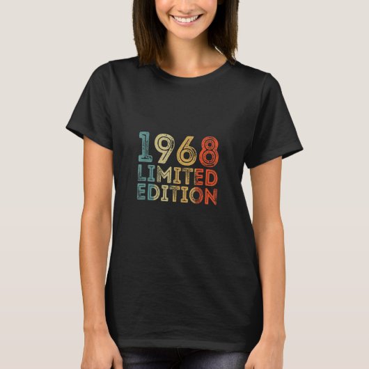 1968ヴィンテージ誕生日ヴィンテージレトロ Tシャツ (正面)