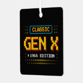 1968世代Xレトロゲーマークラシックゲーム誕生日 メタルオーナメント (正面左)