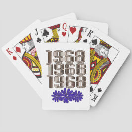 1968平和サインヒッピー花パワーパープル トランプ