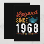 1968年から続く伝説の誕生日レトロヴィンテージ 招待状 (正面/裏面)