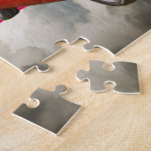 1968年のプリマスのロードランナーおよび米国旗 ジグソーパズル (側面)