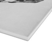 1968年のプリマスのロードランナー筋肉車のイラストレーション カッティングボード (角)