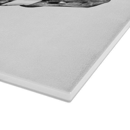 1968年のプリマスのロードランナー筋肉車のイラストレーション カッティングボード (角)