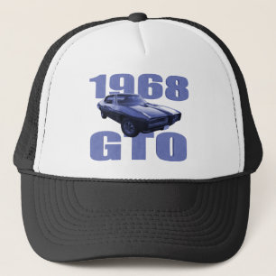 1968年のポンティアクGTOの青 キャップ