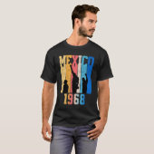 1968年のメキシコ五輪の伝説的な抗議 Tシャツ (正面フル)