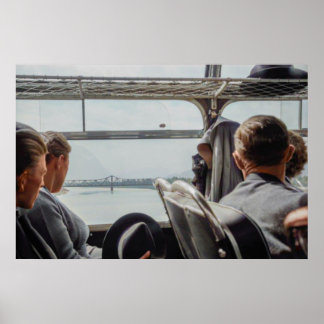 1968年のヨーロッパの田舎バス乗り ポスター