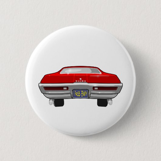 1968年のBuickカリフォルニアGS 缶バッジ (正面)