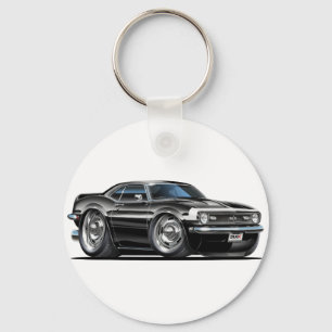 1968年のCamaroの白黒車 キーホルダー