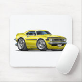 1968年のCamaroの黄色黒い車 マウスパッド (マウス)
