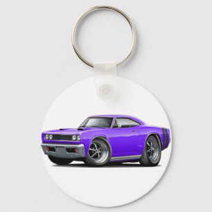 1968年のCoronet RTの紫色黒い二重フードのスコップ車 キーホルダー