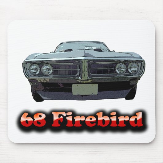 1968年のFirebirdのマウスパッド マウスパッド (正面)