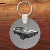 1968年のGTOブラシ鋼 キーホルダー (正面)