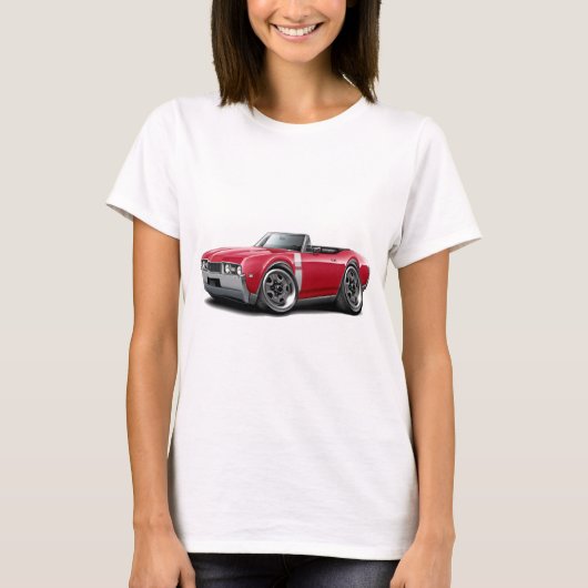 1968年のOlds 442の赤白のコンバーチブル Tシャツ (正面)