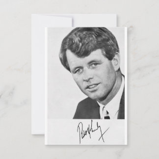 1968年のRobert Kennedy Campaign Cardのサイン