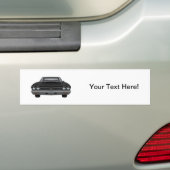 1968年シェベルSS:黒仕上げ バンパーステッカー (車上)