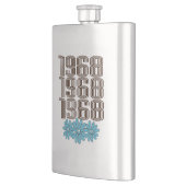 1968年ピースサインアクアヒッピー花火力 フラスク (左)