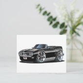 1968年ファイアバードブラックコンバーチブル ポストカード (スタンド正面)