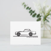 1968年勝利のTR4ソフトトップ ポストカード (スタンド正面)