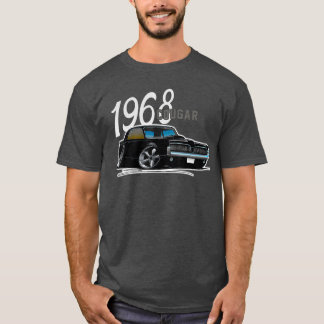 1968年式クラシックカー マーキュリー クーガー ビンテージ おとぼく Tシャツ