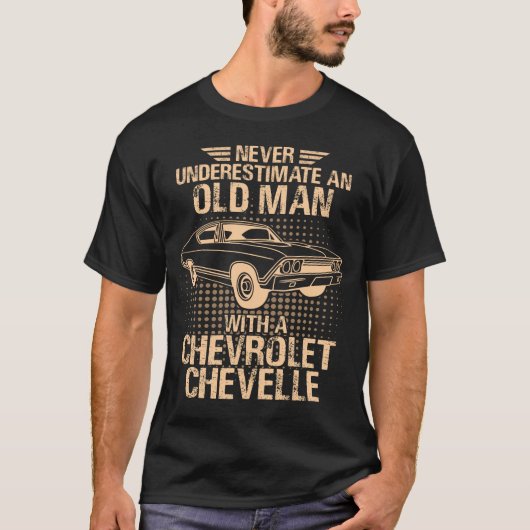 1968年式シボレー・シェベル おじいちゃん Tシャツ (正面)