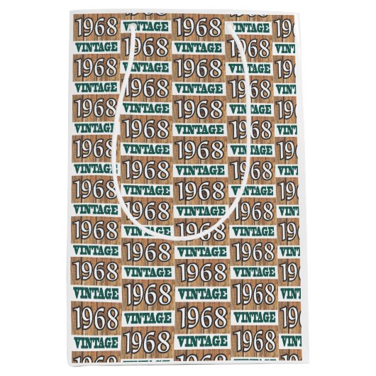 1968年生まれ中抱き枕 ミディアムペーパーバッグ (正面)