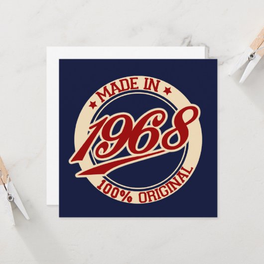 1968年製 カード (正面/裏面インサイチュ)