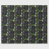 1968年誕生日トリビア ラッピングペーパー (フラット)