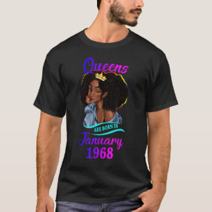 1968年1月に生まれ女王が誕生し、55歳を迎える Tシャツ