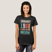 1968年1月ハッピーバースデー54歳の死 Tシャツ (正面フル)