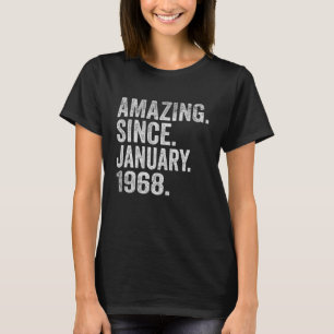 1968年1月以来55歳55誕生 Tシャツ