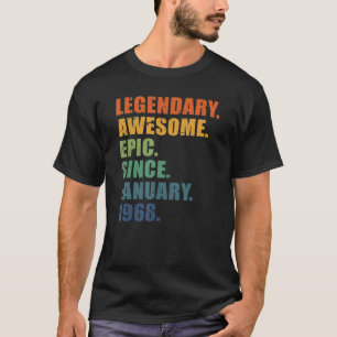1968年1月55年男性女性記念日55th B Tシャツ