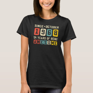 1968年10月以素晴らし降54誕生日ヴィンテージ Tシャツ