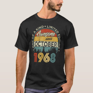1968年10月54日素晴らし誕生から54歳 Tシャツ