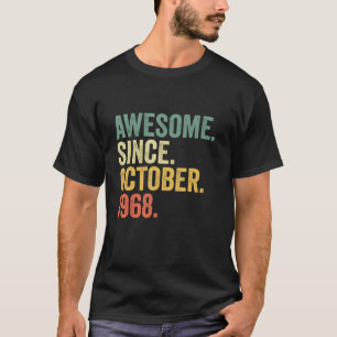 1968年10月54日素晴らし誕生から54歳 Tシャツ