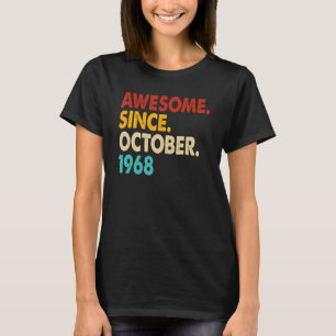 1968年10月54素晴らし日誕生から54歳 Tシャツ