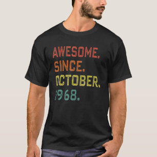 1968年10月54素晴らし日誕生から54歳 Tシャツ