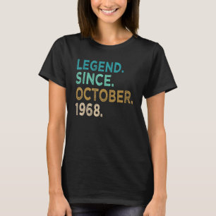 1968年10月54誕生以来54歳の伝説 Tシャツ