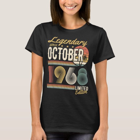 1968年10月u2013ハッピーバースデー以来の伝説的 tシャツ (正面)