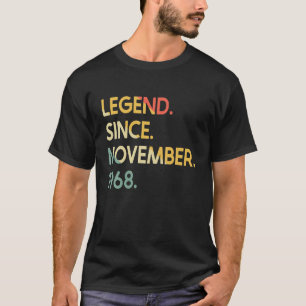 1968年11月54日誕生54歳 Tシャツ
