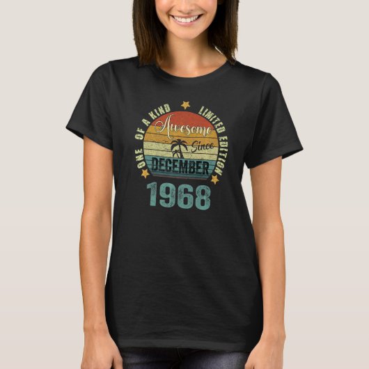 1968年12月54素晴らし日誕生以来54歳 Tシャツ (正面)