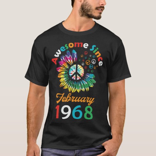 1968年2月から素晴らしい - これは面白い名言です Tシャツ (正面)