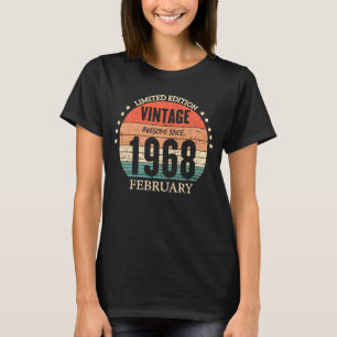 1968年2月以素晴らし降55誕生日55年 Tシャツ
