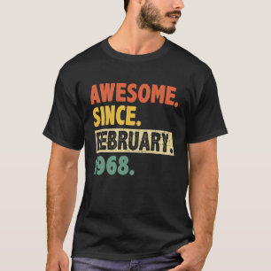 1968年2素晴らし月以来55番目の誕生日55年 Tシャツ