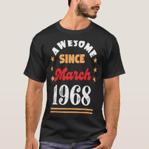 1968年3月誕生日素晴らし1968年3月ヴィンタ Tシャツ
